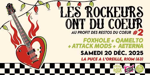 Les Rockeurs ont du coeur #2 | La Puce a L'Oreille, Riom (63)