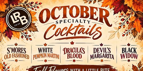 \ufe0f NEW October Specialty Cocktails!