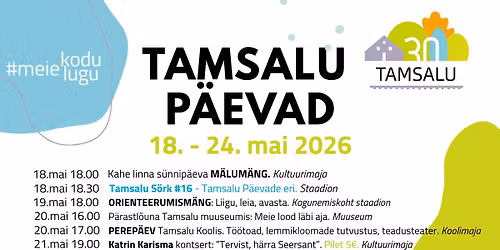 TAMSALU P\u00c4EVAD 2026