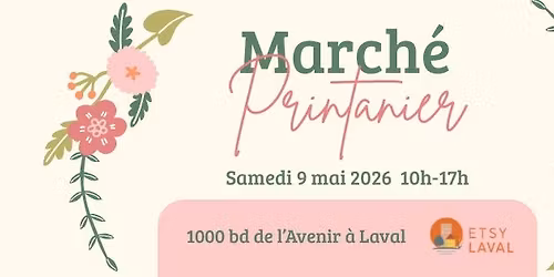 March\u00e9 Printanier Etsy Laval - Sp\u00e9cial F\u00eate des M\u00e8res