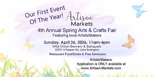 4th Annual Spring Arts & Crafts Fair by Artisan Markets