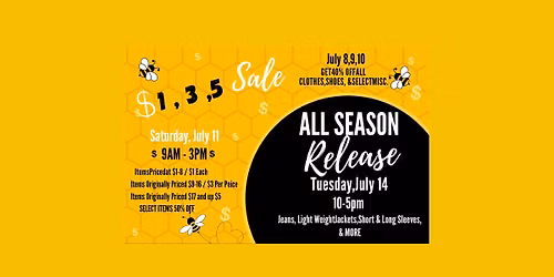 Dollar Sale at Honeybee’s Consignment