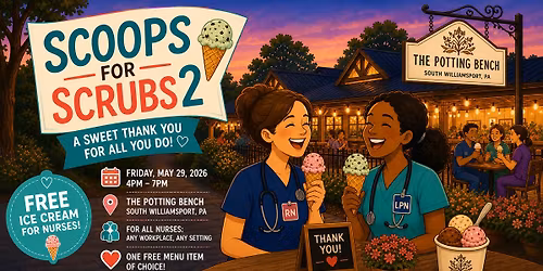 Scoops for Scrubs 2 - FREE ICE CREAM FOR NURSES