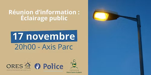 R\u00e9union d'information - \u00c9clairage public
