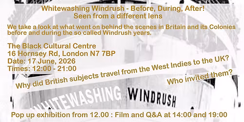 Whitewashing Windrush Exhibition