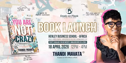 You Are Not Crazy Book Launch - Johannesburg