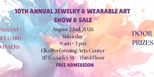 10th Annual Granite Mountain Jewelry & Wearable Arts Show & Sale