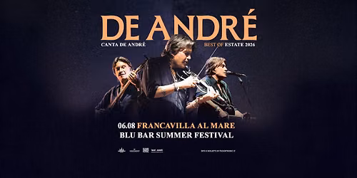 Cristiano De Andr\u00e8 - 06.08.26 - Francavilla al Mare, Blu Bar Summer Festival