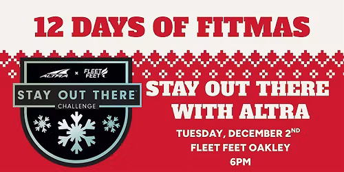 The 12 Days of Fitmas - Stay Out There with Altra