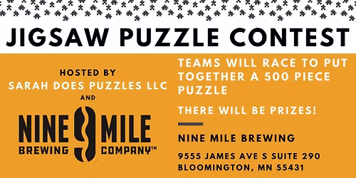 Team Jigsaw Puzzle Contest at Nine Mile Brewing - February 2026