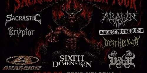 Sacrastic thrash tour-Melodka Brno