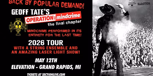 Geoff Tate\u2019s Operation: Mindcrime - The Final Chapter at Elevation - Grand Rapids, MI