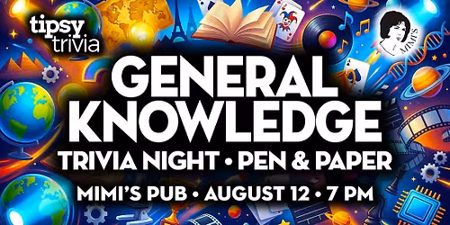 Edmonton: Mimi's Pub - Pen & Paper General Knowledge Trivia - Aug 12, 7pm