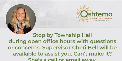 Open Office Hour with Oshtemo Supervisor Cheri Bell