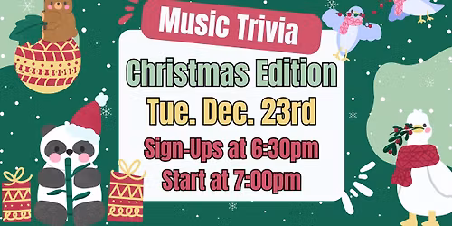 MUSIC TRIVIA at GBC