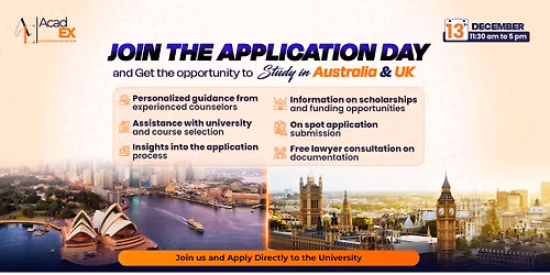 Application Day for Studying Australia & UK