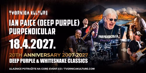 IAN PAICE (DEEP PURPLE) PURPENDICULAR \/ 18.04.2027. \/ TVORNICA KULTURE