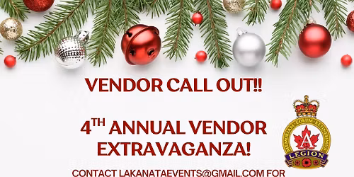 4th Annual Vendor Extravaganza & Bake Sale