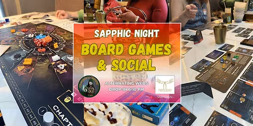 Sapphic Board Game Night at Twilight Cafe Midtown Toronto