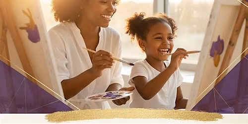 Mother And Daughter Paint Gathering