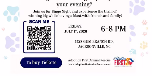 Bingo Night Fundraiser!