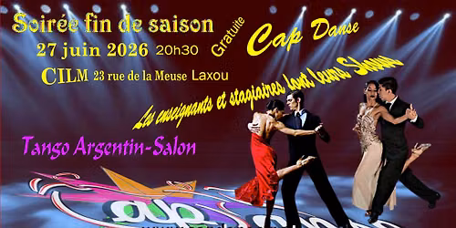 Soir\u00e9e fin de saison Tango