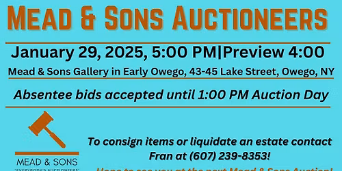 Mead and Sons January Auction