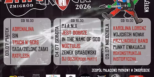 \u017bMIGROCK 2026 -III \u017bmigrodzki Festiwal Rockowy