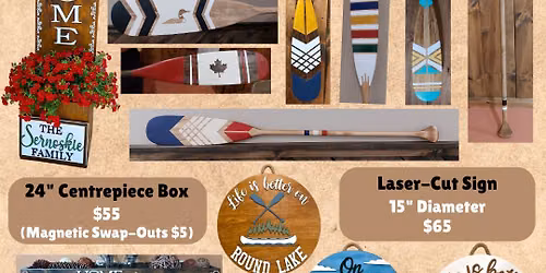 Pick Your Project Workshop: Paddles, Signs, Centrepiece Boxes & Planters
