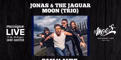 Jonas & The Jaguar Moon (trio) au Moe's de Saint-Sauveur 