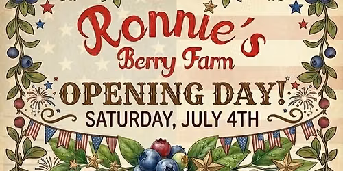 Blueberry Picking Opening Day