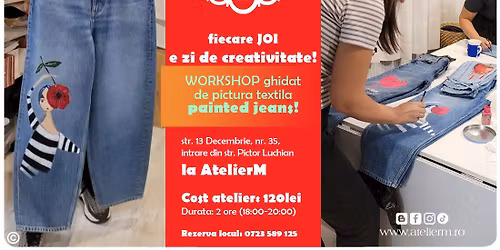 Atelierul de joi - pictura pe blugi