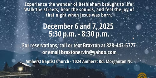 Walk Through Bethlehem - A Live Christmas Experience