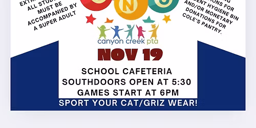 Canyon Creek Bingo and Chilli Family Night