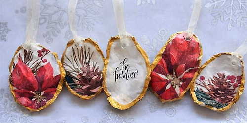 Decoupage Oyster Shell Art