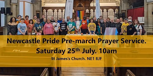 Christians at Newcastle Pride 2026 - pre march prayer service