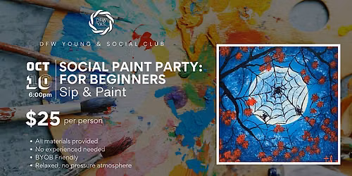 Social Paint Party for Beginners | Sip & Paint