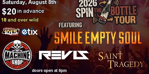 SMILE EMPTY SOUL and REVIS at The Machine Shop