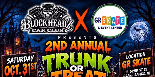 \ud83d\ude97\ud83c\udf6c 2nd Annual TRUNK OR TREAT at GR Skate! \ud83c\udf6c\ud83d\ude97