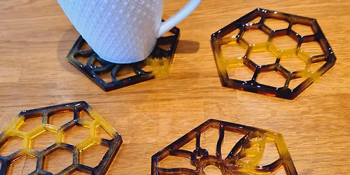 Resin Bee \ud83d\udc1d Coaster Set Workshop