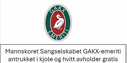 Forsommerkonsert med mannskoret GAKX-emeriti