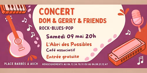 CONCERT DOM & GERRY & FRIENDS