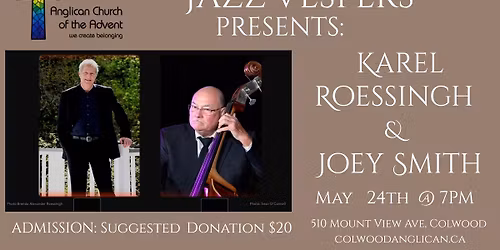 Jazz Vespers Featuring Karel Roessingh & Joey Smith
