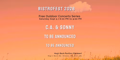 C.A. & Sonny at BistroFest 2026