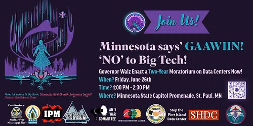 Minnesota says\u2019 GAAWIIN! \u2018NO\u2019 to Big Tech!: Governor Walz Enact a Two-Year Moratorium on Data Center
