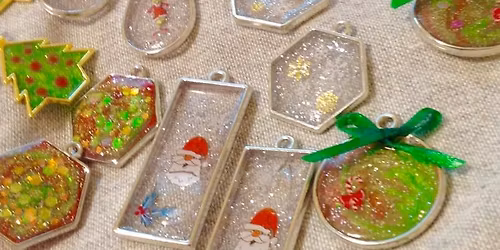 Resin Holiday Earrings