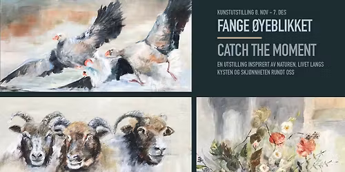 Fange \u00f8yeblikket- kunstutstilling