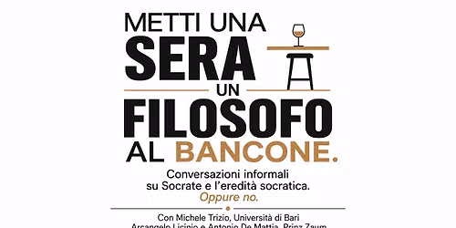 Metti una sera un filosofo al bancone: Socrate e l'eredit\u00e0 socratica