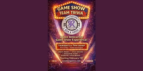 Game Show Team Trivia at Richardson's