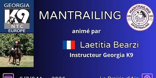 Stage Mantrailing anim\u00e9 par Laetitia Bearzi